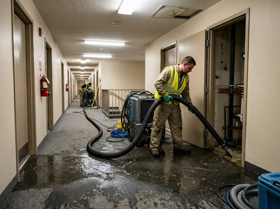 multi-unit-apartment-hallway-f-005 — frequently asked questions, Emergency Burst Pipe Water Extraction & Removal in K. I. Sa…